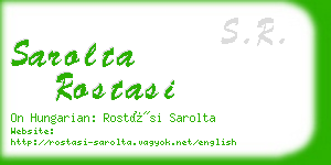 sarolta rostasi business card